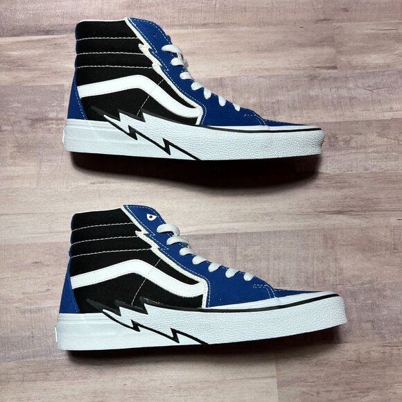 Vans SK8-Hi Blue & Black High-Top Sneakers - Picture 5 of 9